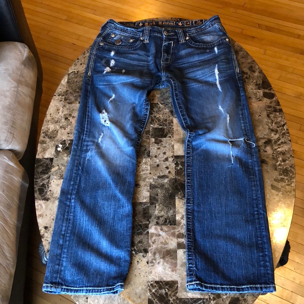 Rock Revival Men’s Jeans 34” X 32”